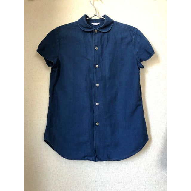 THE SMOCK SHOP(スモックショップ)の丸襟　半袖シャツ　smock レディースのトップス(シャツ/ブラウス(半袖/袖なし))の商品写真