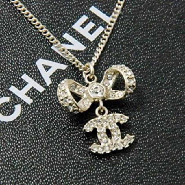 CHANEL シャネル リボン ネックレス - ネックレス