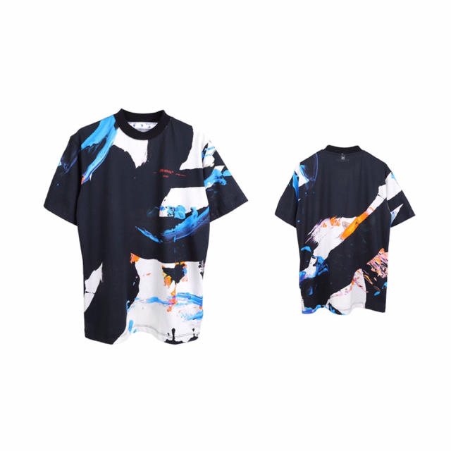 OFF-WHITE WOWENS BRUSHSTROKES CASUAL TEE