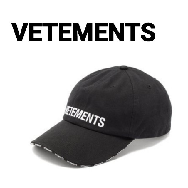 19AW☆VETEMENTS☆ロゴベースボールキャップ ヴェトモンCAP登坂岩田