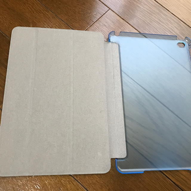 iPad mini4 専用 スマートカバー ブルー 一体型 薄型ケース スマホ/家電/カメラのスマホアクセサリー(iPadケース)の商品写真