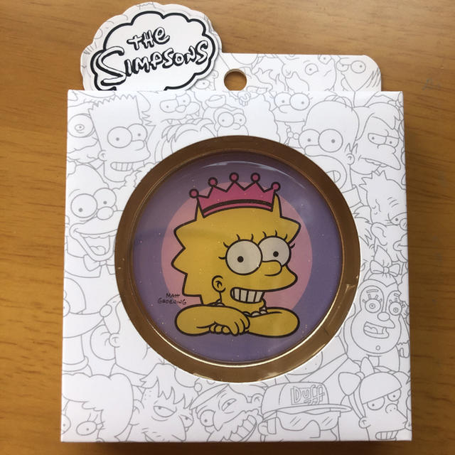 THE SIMPSONS コンパクトミラー　リサ コスメ/美容のコスメ/美容 その他(その他)の商品写真