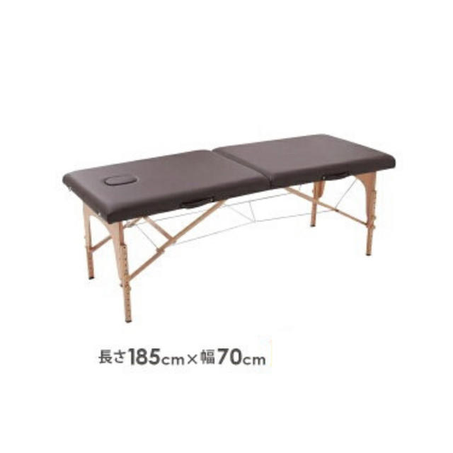 軽量折りたたみマッサージベッド（木製・有孔） 簡易ベッド/折りたたみベッド
