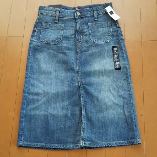 ギャップ(GAP)の新品・未使用デニムスカート(ひざ丈スカート)