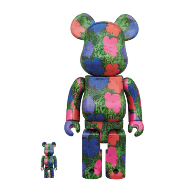 エンタメ/ホビーBE@RBRICK ANDY WARHOL Flowers 100% 400%