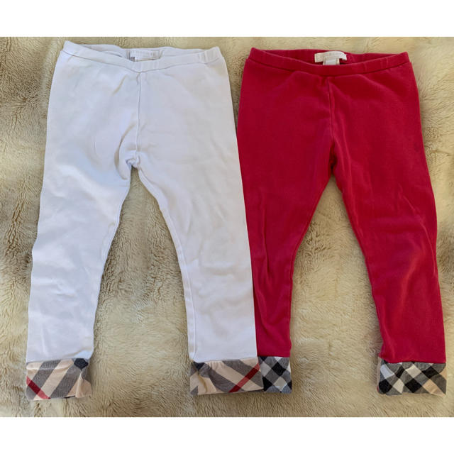 BURBERRY(バーバリー)のバーバリー　キッズスパッツ　２枚セット　６Y キッズ/ベビー/マタニティのキッズ服女の子用(90cm~)(パンツ/スパッツ)の商品写真