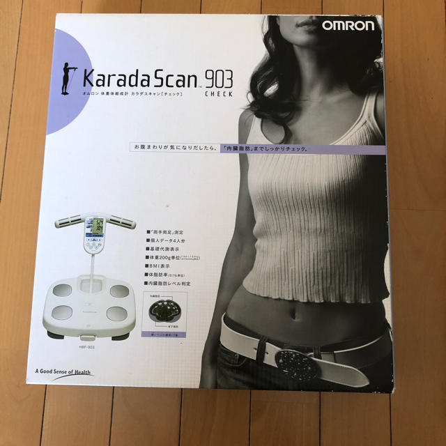 OMRON(オムロン)のオムロン　体重体組成計　カラダスキャン［チェック]  HBF-903 スマホ/家電/カメラの美容/健康(体重計/体脂肪計)の商品写真