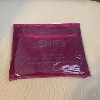 シップス(SHIPS)のお値下げ！！！【with付録】SHIPS リッチなレザー調ダブルジップポーチ(ポーチ)