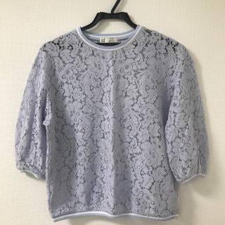 ザラ(ZARA)のレース トップス (カットソー(長袖/七分))