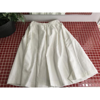 ローズバッド(ROSE BUD)の♡美品♡ローズバッド　白スカート(ひざ丈スカート)