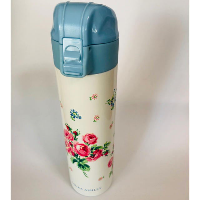 LAURA ASHLEY(ローラアシュレイ)のローラアシュレイ　ステンレスボトル　水筒　ローズブルー　ブルー　320ml キッズ/ベビー/マタニティの授乳/お食事用品(水筒)の商品写真