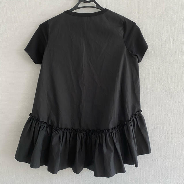 Drawer(ドゥロワー)のYOKO CHAN ヨーコチャン　Tシャツ 38 ブラック レディースのトップス(Tシャツ(半袖/袖なし))の商品写真