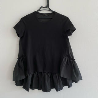 ドゥロワー(Drawer)のYOKO CHAN ヨーコチャン　Tシャツ 38 ブラック(Tシャツ(半袖/袖なし))