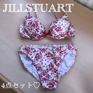 ジルスチュアート(JILLSTUART)のJILLSTUART 水着ビキニ4点セット 花柄 ペイズリー柄(水着)