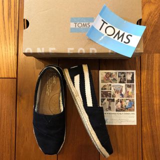 トムズ(TOMS)のTOMS★トムズ★ストライプ★US5／22cm(スリッポン/モカシン)