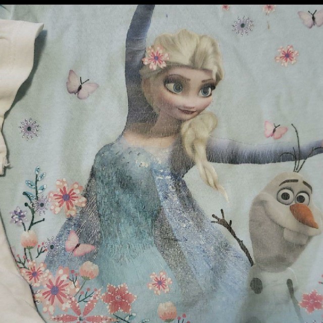 アナと雪の女王(アナトユキノジョオウ)のアナ雪　Tシャツ２枚とレギンスのセット キッズ/ベビー/マタニティのキッズ服女の子用(90cm~)(Tシャツ/カットソー)の商品写真