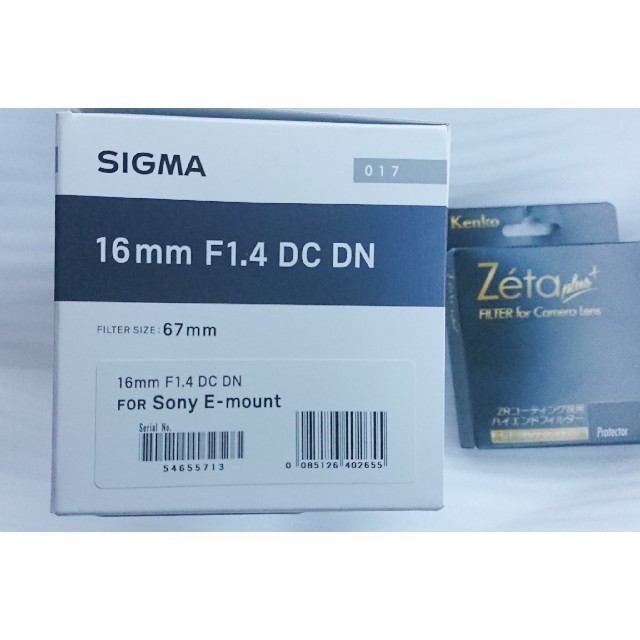 SIGMA(シグマ)の SIGMA 16mm F1.4 DC DN SONY Eマウント用 未使用品 スマホ/家電/カメラのカメラ(レンズ(単焦点))の商品写真