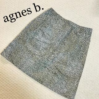 アニエスベー(agnes b.)のアニエスb.☆ハラコ調スカート パリ購入(ミニスカート)