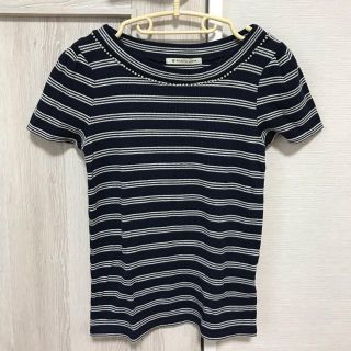 マジェスティックレゴン(MAJESTIC LEGON)のMAJESTIC LEGON ボーダートップス(カットソー(半袖/袖なし))