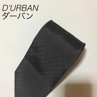 ダーバン(D’URBAN)のD'URBAN ダーバン ナロー ネクタイ シルク 絹 黒 ブラック(ネクタイ)