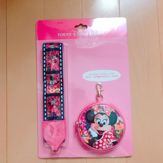 Disney(ディズニー)のカメラストラップ  ミニー スマホ/家電/カメラのスマホアクセサリー(ネックストラップ)の商品写真