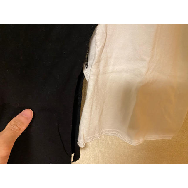 Yohji Yamamoto(ヨウジヤマモト)のs'yte サイト ヨウジヤマモト Tシャツ バイカラー ブラック ホワイト M メンズのトップス(Tシャツ/カットソー(半袖/袖なし))の商品写真