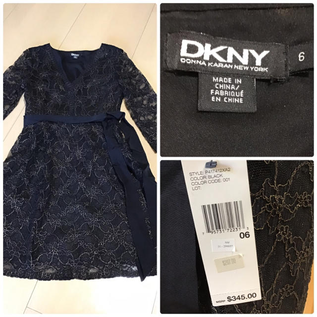 DKNY(ダナキャランニューヨーク)の新品未使用♡ DKNY ダナキャランニューヨーク　パーティー　ドレス レディースのフォーマル/ドレス(ミディアムドレス)の商品写真