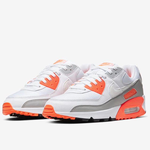 NIKE - NIKE AIR MAX 90 WHITE / ORANGE 