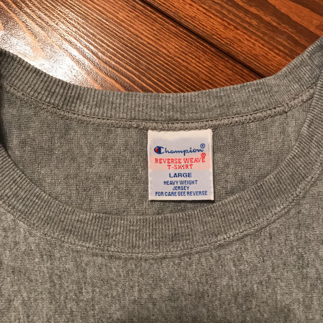 Champion(チャンピオン)のチャンピオン　リバースウィープスウェットTシャツ　Ｌサイズ　極美品 メンズのトップス(Tシャツ/カットソー(半袖/袖なし))の商品写真