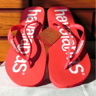 ハワイアナス(havaianas)の新品！ハワイアナス ビーチサンダル 赤 27.5～28.5 havaianas(サンダル)