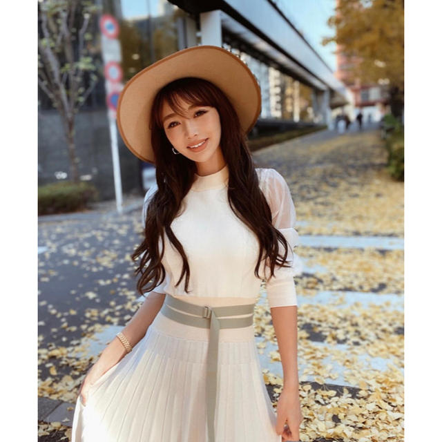 限定25%OFF eimy istoire - カラーブロックプリーツニットワンピース 得価特価