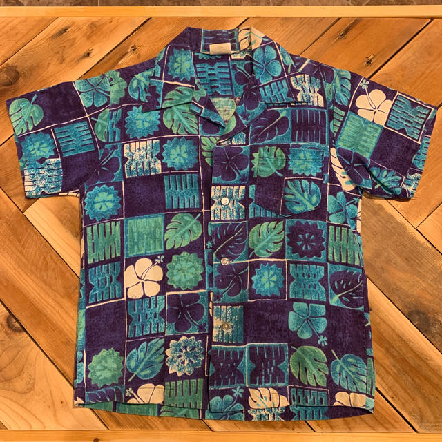 Vintage Cotton Hawaiian Shirts キッズ/ベビー/マタニティのキッズ服男の子用(90cm~)(ブラウス)の商品写真