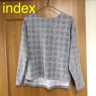 インデックス(INDEX)のindex(インデックス) レディーストップス　カットソー(カットソー(長袖/七分))