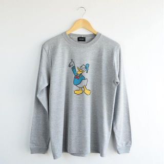 ビームス(BEAMS)の新品 BEAMS 長場雄 コラボ Disney ドナルド 長袖 Tシャツ　M(Tシャツ(長袖/七分))