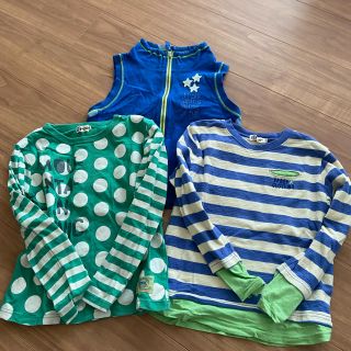 ニットプランナー(KP)の子供服　3枚セット　130 used(Tシャツ/カットソー)