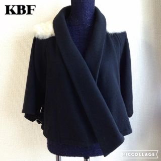 ケービーエフ(KBF)のKBFファー衿ポンチョコート(ポンチョ)