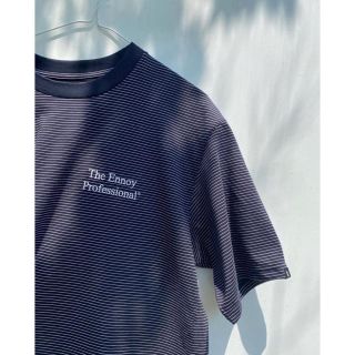 ennoy ボーダー Tシャツ ネイビー XL