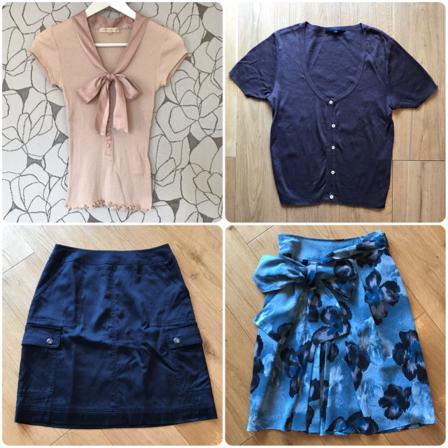 ANAYI(アナイ)のもこちゃん様専用【4点】ANAYI Viaggio Blue スカートカットソー レディースのスカート(ひざ丈スカート)の商品写真