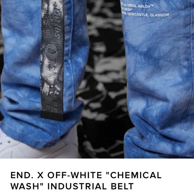 END. x Off-White "CHEMICAL WASH"  Belt