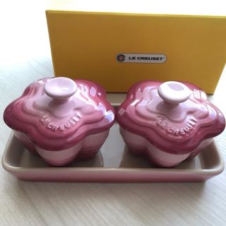 ルクルーゼ(LE CREUSET)の【ル・クルーゼ/LE CREUSET】プチラムカンフルールセット ローズ(食器)