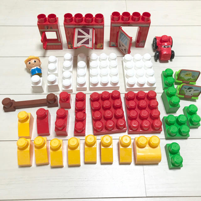 Lego - メガブロック ファーム フィッシャープライス パーツ 37点 バラ