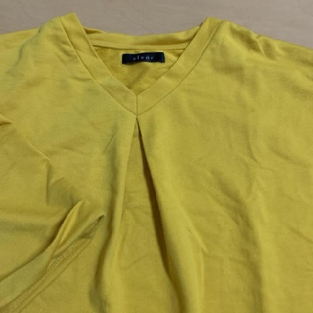 clear(クリア)のclear イエロー　トップス レディースのトップス(Tシャツ(長袖/七分))の商品写真