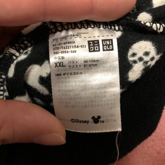 UNIQLO(ユニクロ)のユニクロ ミッキー ルームウェア上下セット(黒) レディースのルームウェア/パジャマ(ルームウェア)の商品写真