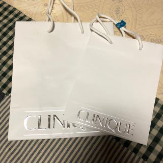 クリニーク(CLINIQUE)のクリニーク ショップ袋 2枚(ショップ袋)