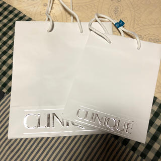 クリニーク(CLINIQUE)のクリニーク ショップ袋 2枚(ショップ袋)