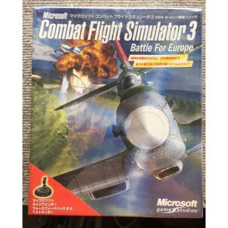 マイクロソフト(Microsoft)のCombat Flight Simulator 3 EU【未開封】＋JoySti(PCゲームソフト)