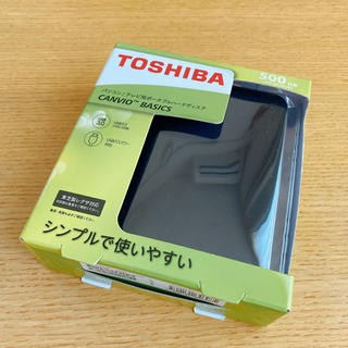 トウシバ(東芝)のTOSHIBA 外付けHDD/500GB(PC周辺機器)