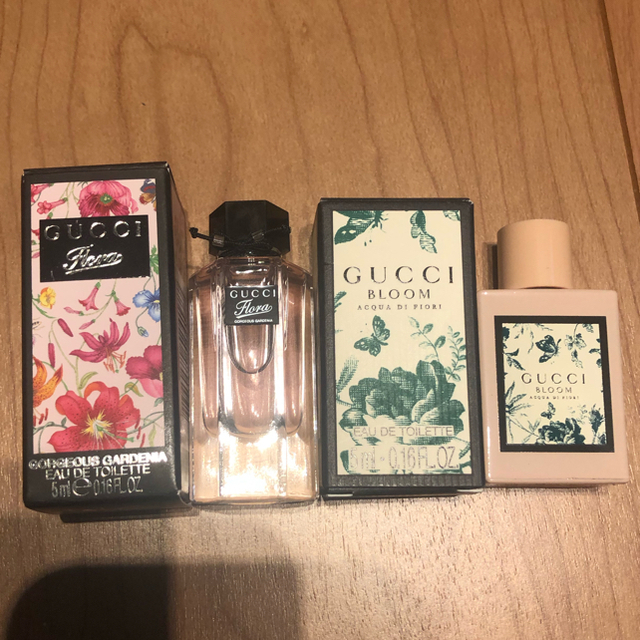 Gucci(グッチ)のGUCCI香水2点セット/フローラ&ブルーム　5ml コスメ/美容の香水(香水(女性用))の商品写真