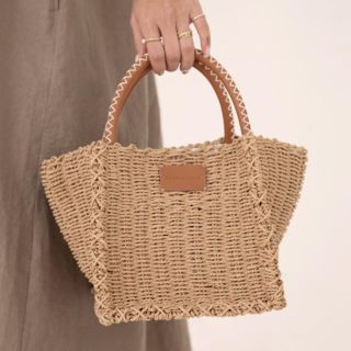 アリシアスタン(ALEXIA STAM)のALEXIA STAM Leather Handle Paper Bag(ハンドバッグ)