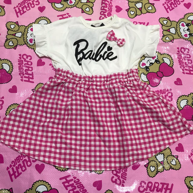 Barbie(バービー)のバービーワンピ キッズ/ベビー/マタニティのキッズ服女の子用(90cm~)(ワンピース)の商品写真